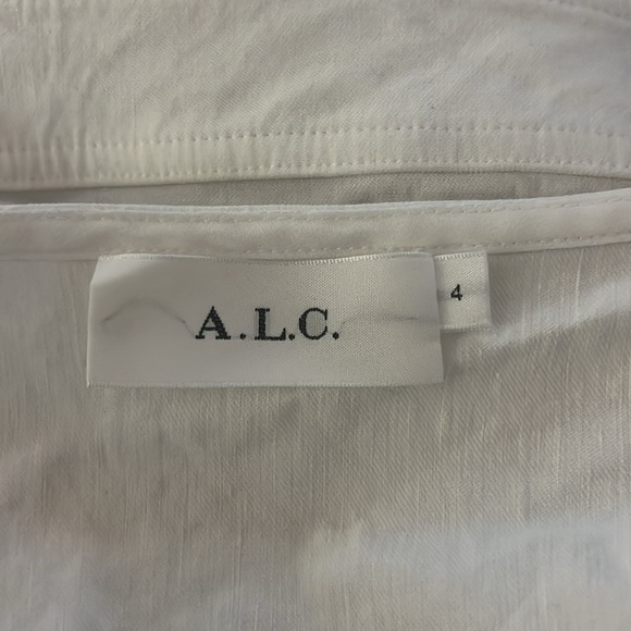 A.L.C. Linen Wrap Dress Women’s 4 Small - Picture 7 of 8